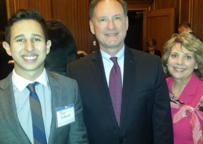 Mary Torres with Samuel Alito, Associate Justice of the Supreme Court of the United States